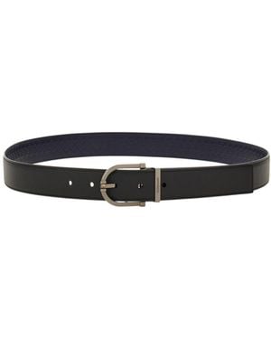 Ferragamo Double-Sided Adjustable Belt - White