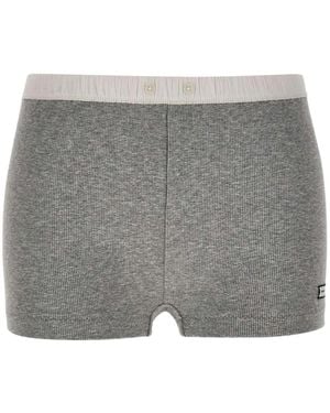 Entire studios Ribbed Lounge Shorts - Gray
