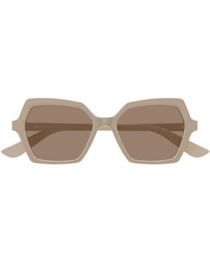 McQueen Eyewear	Geometric Frame Sunglasses - Multicolour