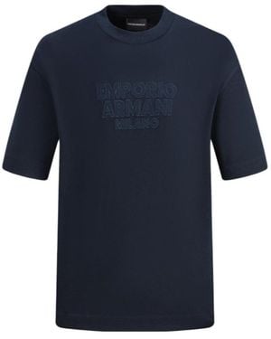 Emporio Armani Short-Sleeved T-Shirt - Blue