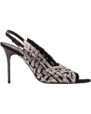 Balmain Embellished High-Heeled Sandals - Metallic