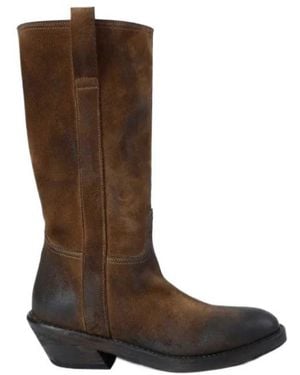 Ann Demeulemeester Laxit Suede Boots - Brown