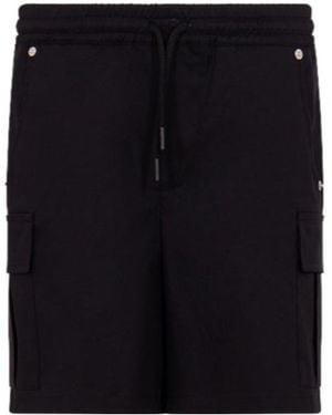 MSGM Elastic Waist Shorts - Black