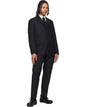 Comme des Garçons Comme Des Garçons Homme Deux Silk Houndstooth Stripe Tie - Black