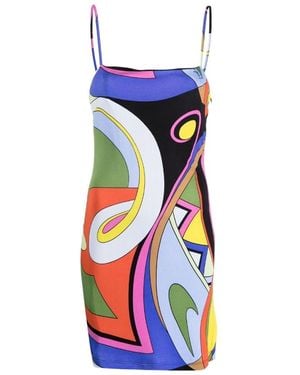 Moschino Graphic-Print Short Dress - White