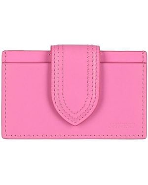 Jacquemus Leather Cardholders - Pink