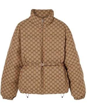 Gucci Gg Bomber Jacket - Brown