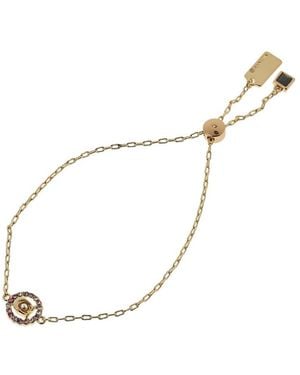 COACH Colourful Crystal Bracelet - White