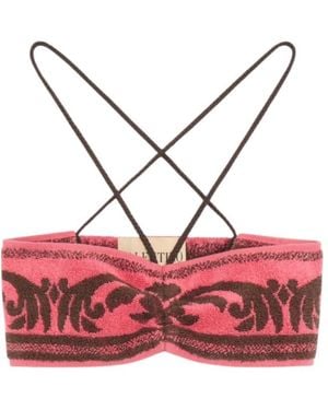 Valentino Terry Cloth Top - Red