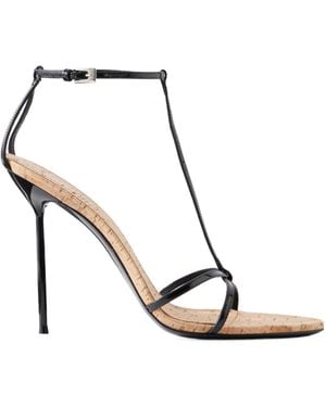 Paris Texas Lidia105 Patent-Leather Sandals - White