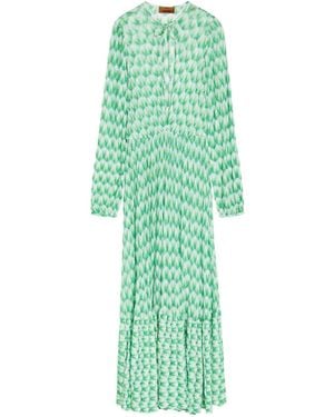 Missoni Lightweight Knit Beach Dress - Green
