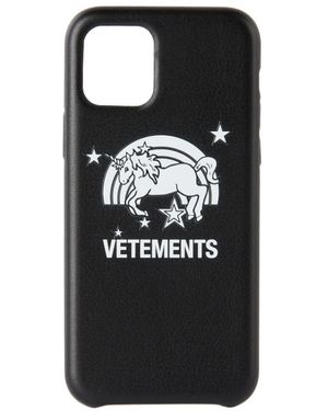 Vetements Unicorn Iphone 11 Pro Phone Case - Black