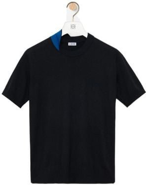Loewe Short-Sleeved Knit Top - Black