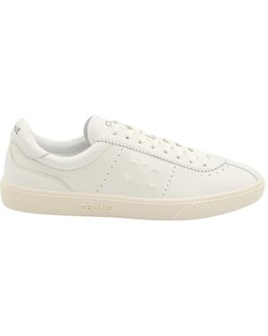 Celine Round Toe Low-Top Casual Shoes - White