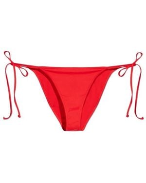 DIESEL Tie Taylor-D-Core Bikini Bottoms - Red