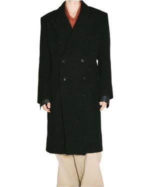 Martine Rose Double-Breasted Long Coat - Black