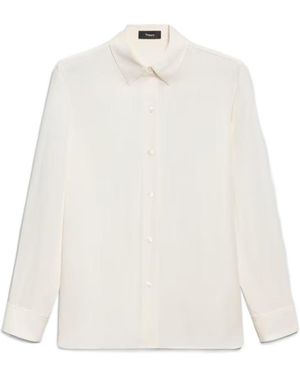 Theory Long-Sleeved Shirt - White