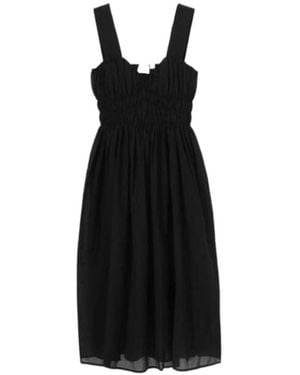 Burberry Delilah Cotton Midi Dress - Black