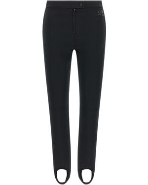 Courreges Courrèges Slim Stirrup Trousers - Black