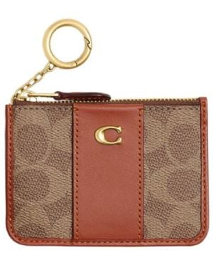 COACH Monogram Card Case - White