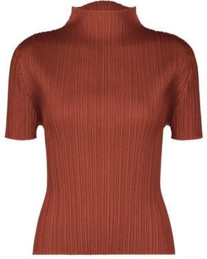 Pleats Please Issey Miyake プリーツ ブラウス - Red