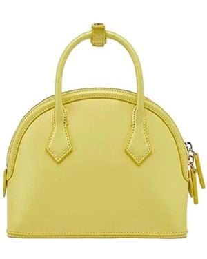 MCM Shell Handbag - Yellow