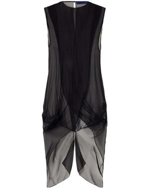 Sharon Wauchob Olga Layered Silk Tank - Black