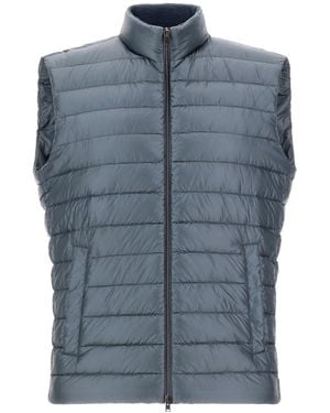 Herno Quilted Sleeveless Vest - Blue