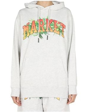 Market Logo Hoodie Jumper - White