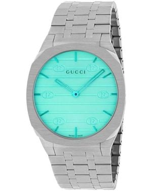 Gucci 25H Watch, 38Mm - Blue