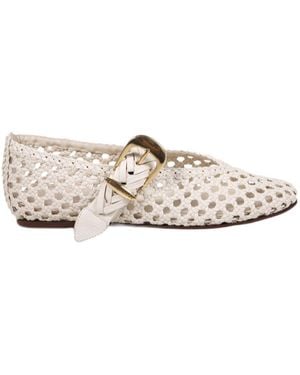 Zimmermann Woven Ballet Flats - Natural