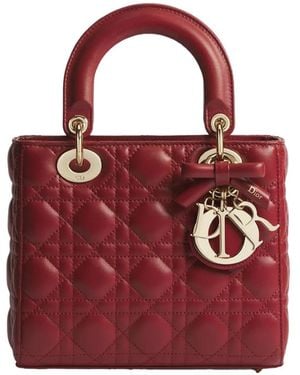 Dior Small Lady Shoulder Bag - Red