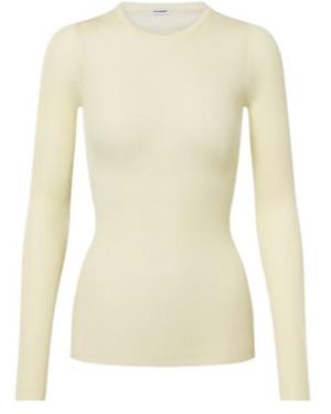 Jil Sander Ribbed-Knit Wool Jumper - Natural
