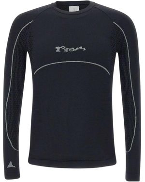Roa Long Sleeve Crewneck T-Shirt - Blue