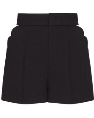RED Valentino Crepe Shorts - Black