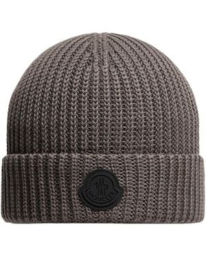 Moncler Cotton Beanie - Gray
