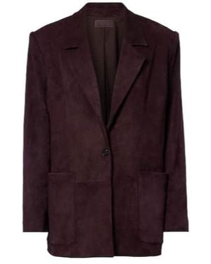 Stouls Berliner Suede Blazer - Purple