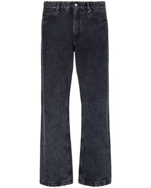 Fendi Straight-Cut Five-Pocket Trousers - Blue