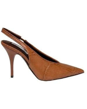 Steve Madden Pointed-Toe High-Heeled Sandals - Brown