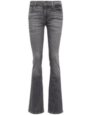 7 For All Mankind Mid-Rise Bootcut Jeans - Gray