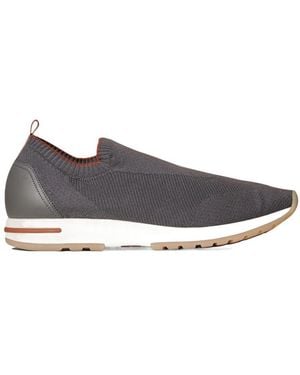 Loro Piana Low-Cut Casual Trainers - Grey