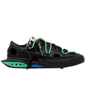 Nike X Off- Blazer Low-Top Sneakers - Green