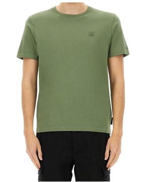 Moose Knuckles Logo Patch Crewneck T-Shirt - Green