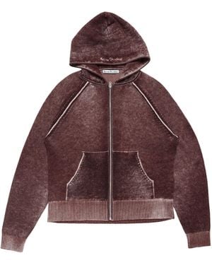 Acne Studios Zip Hoodie - Purple