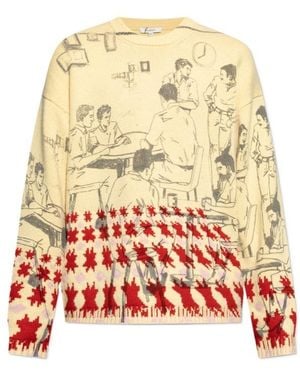JW Anderson Jw Anderson Print Jacquard Jumper - Multicolour