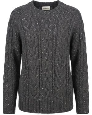 P.A.R.O.S.H. P.A.R.O..H. Long-Sleeved Crewneck Sweater - Gray