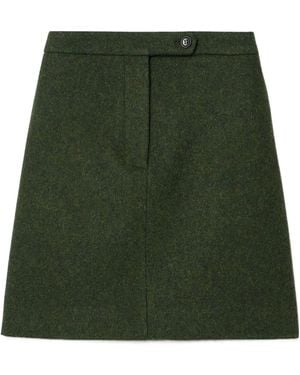 Bally Wool Mini Skirt - Green