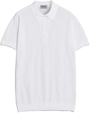 John Smedley Short-Sleeve Polo Shirt - White