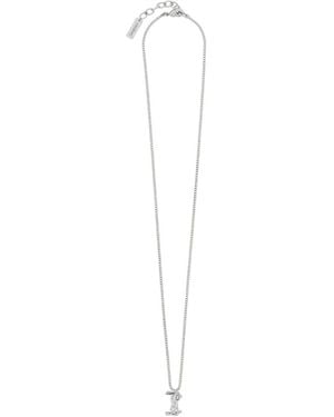 Saint Laurent Cassandre Ring Necklace - White