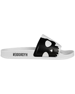 Hydrogen Flat-Bottomed Open-Toed Sandals - White
